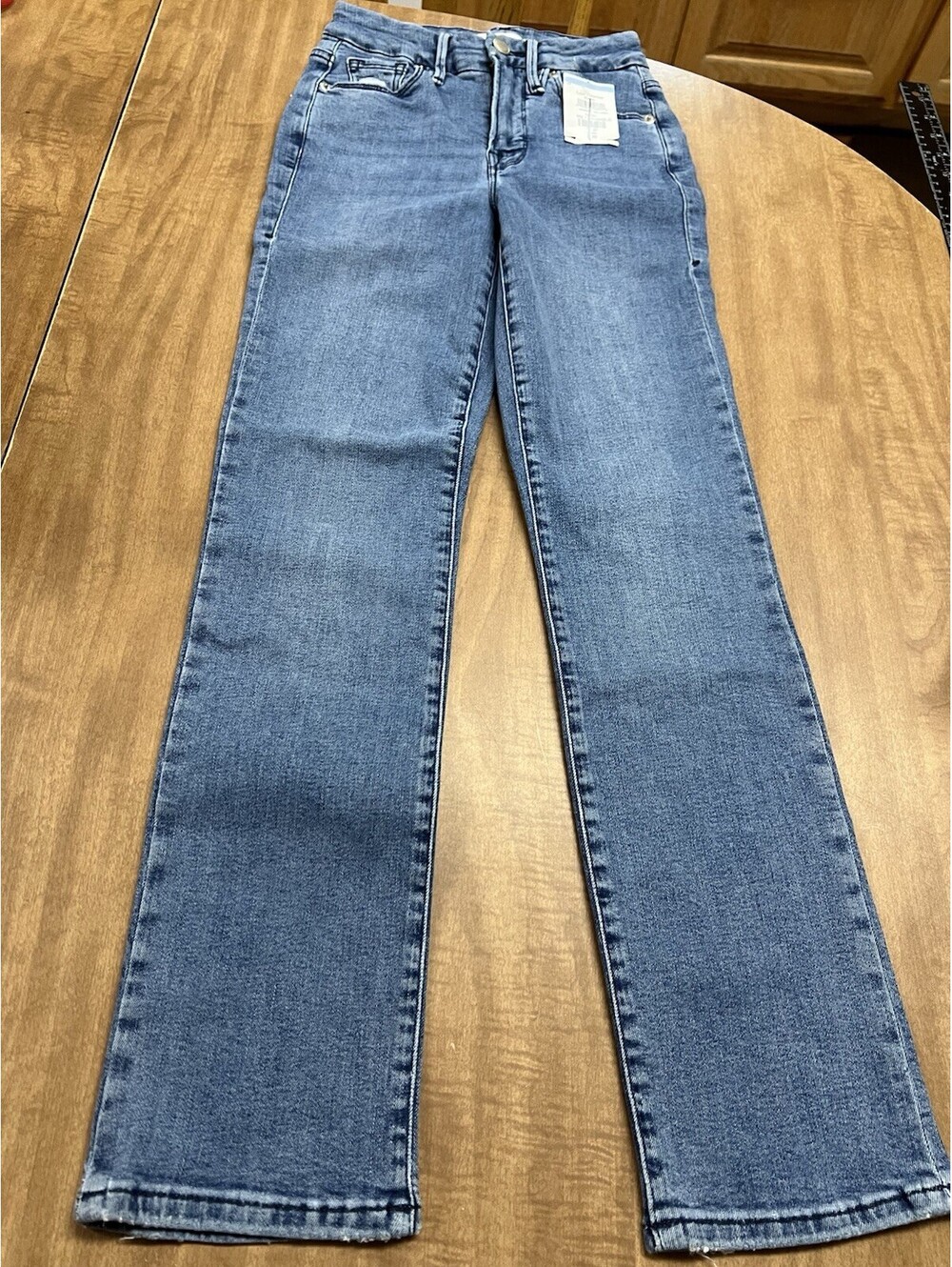 Good American Women's Good Legs Straight Jeans Size 00/24
